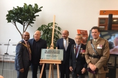 With Armed Forces representatives and Council Leader